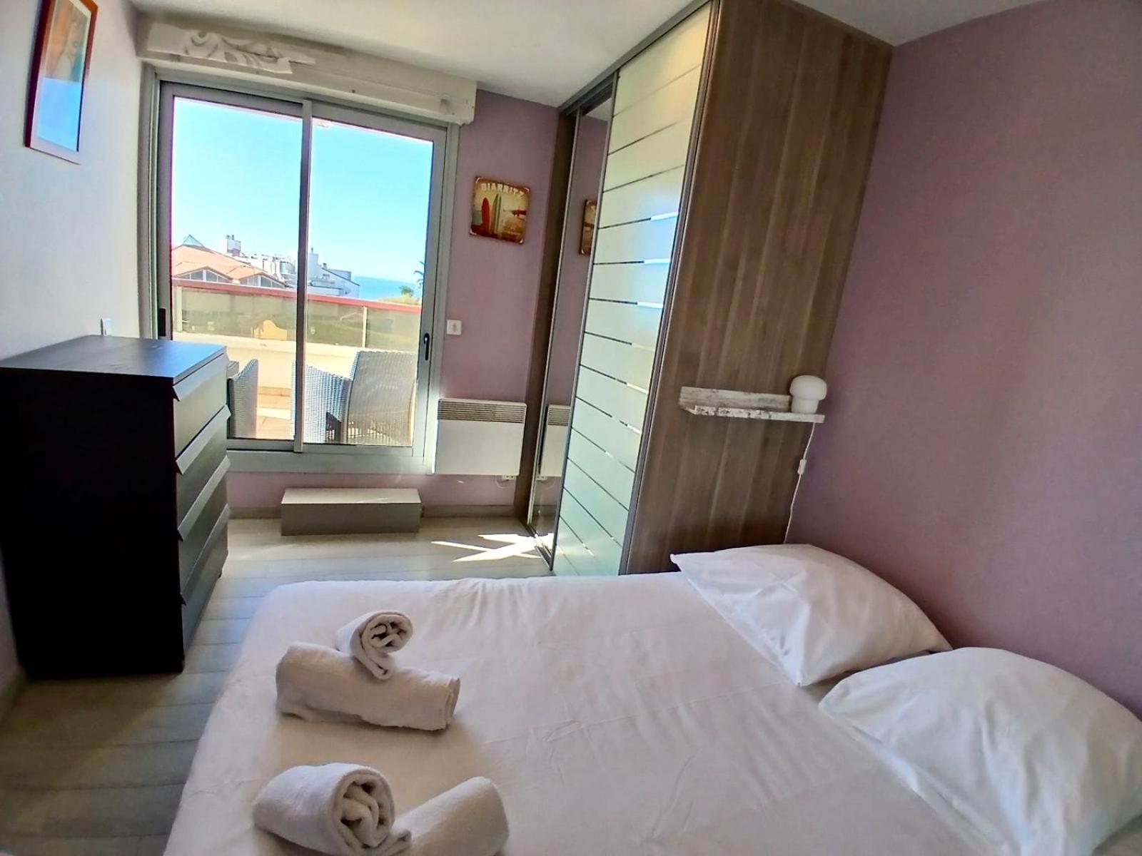 Vue sur mer et plage de Marbella Biarritz Eksteriør billede