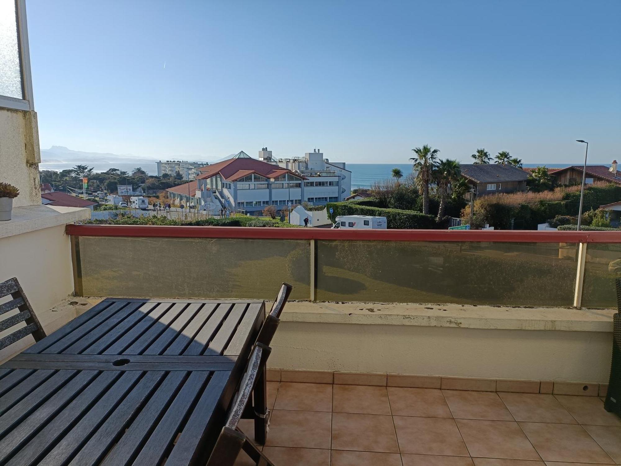Vue sur mer et plage de Marbella Biarritz Eksteriør billede